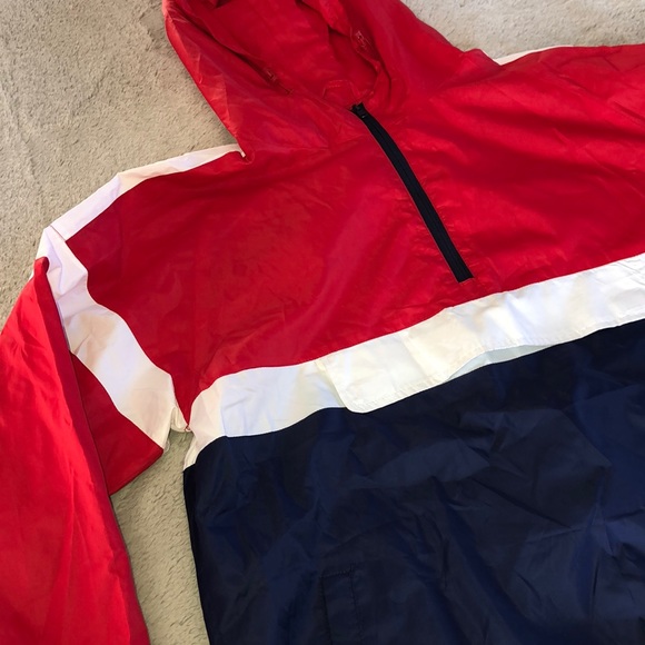 Retro Cinch Color Blocked Wind Breaker - Picture 2 of 6